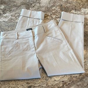 MEXX Light Beige Wide Cuff Crop Pants - Size 38